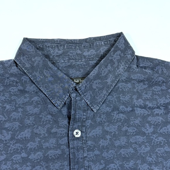 Paul Smith Shirt Mens Size Medium Blue Long Sleeve Button Up - Picture 1 of 12